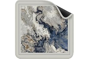 Deyimmei Mahjong Mat for Table - Non-Slip Mahjong Table Cover with Storage Pockets, Perfect Mahjong Accessories & Gifts for Women, Men, and Mahjong Enthusiasts (Marbled Elegance)