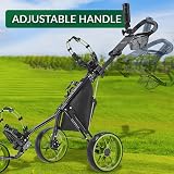Caddytek CaddyLite 11.5 V3 Golf Push Cart 3 Wheel Lightweight Foldable view 6