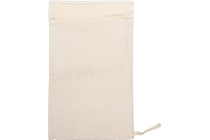 WIXGAOTK 1-Pack Thick Cotton Canvas Ice Bag for Crushed Ice and Bar Use Reusable Heavy Duty Fabric Ice Bucket Bag for Cocktai