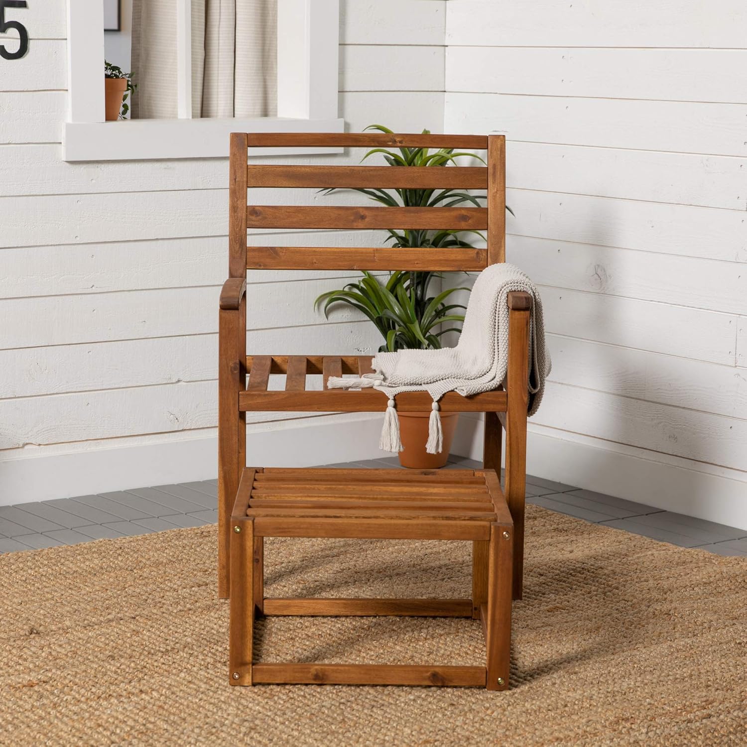 Eden Bridge Designs All Weather Wooden Outdoor Patio/Garden Chair