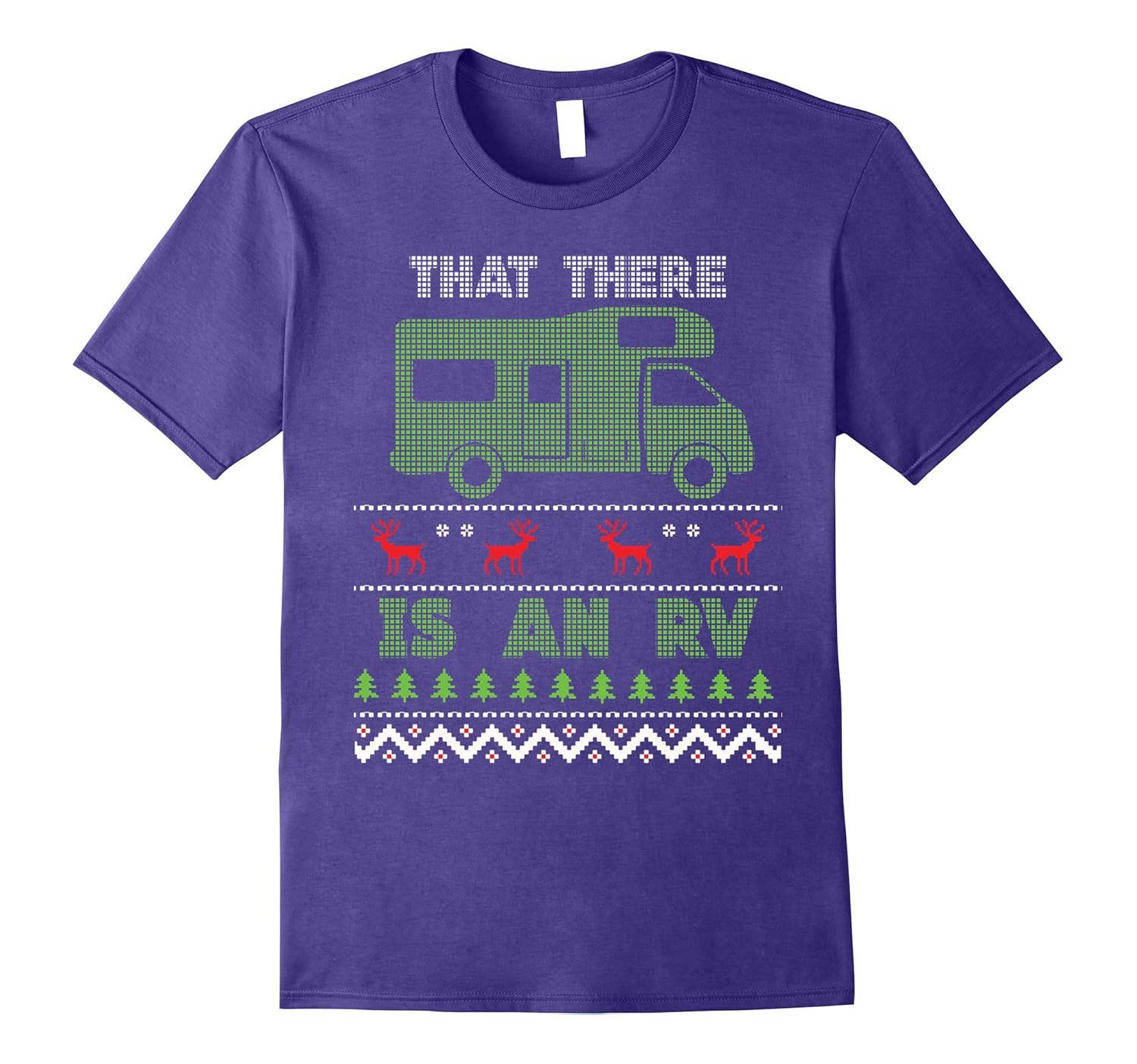 That There is an RV Funny Ugly Sweater Christmas T-Shirt-ANZ