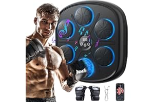 ITEFDTUTNE Music Boxing Machine (Upgraded Version), Smart Bluetooth Boxing Music Workout Machine for Adults and Kids, Wall Mounted Musical Boxing Machine with Gloves, for Home, Indoor and Gym