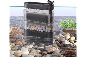 AQQA 160GPH Turtle Tank Filter for 8-30 Gallon, Turtle Filter Low Water Filter Circulation Filtration Water Changing and Adju