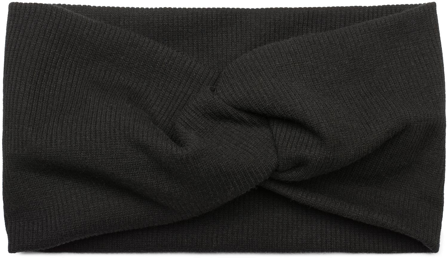 styleBREAKER hairband in a fine rib look with bow, headband, ladies, 04026009, Colour:Black