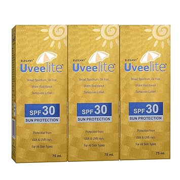 Uveelite Sunscreen Lotion SPF 30 75ml (Pack OF 3)