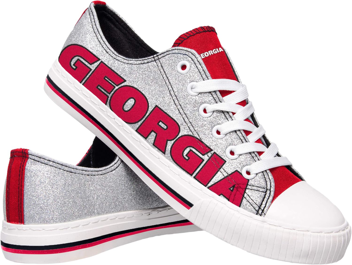 FOCO Women's Glitter Low Top Canvas Shoes Florida State Seminoles Shoe-Size-9/XL : Clothing