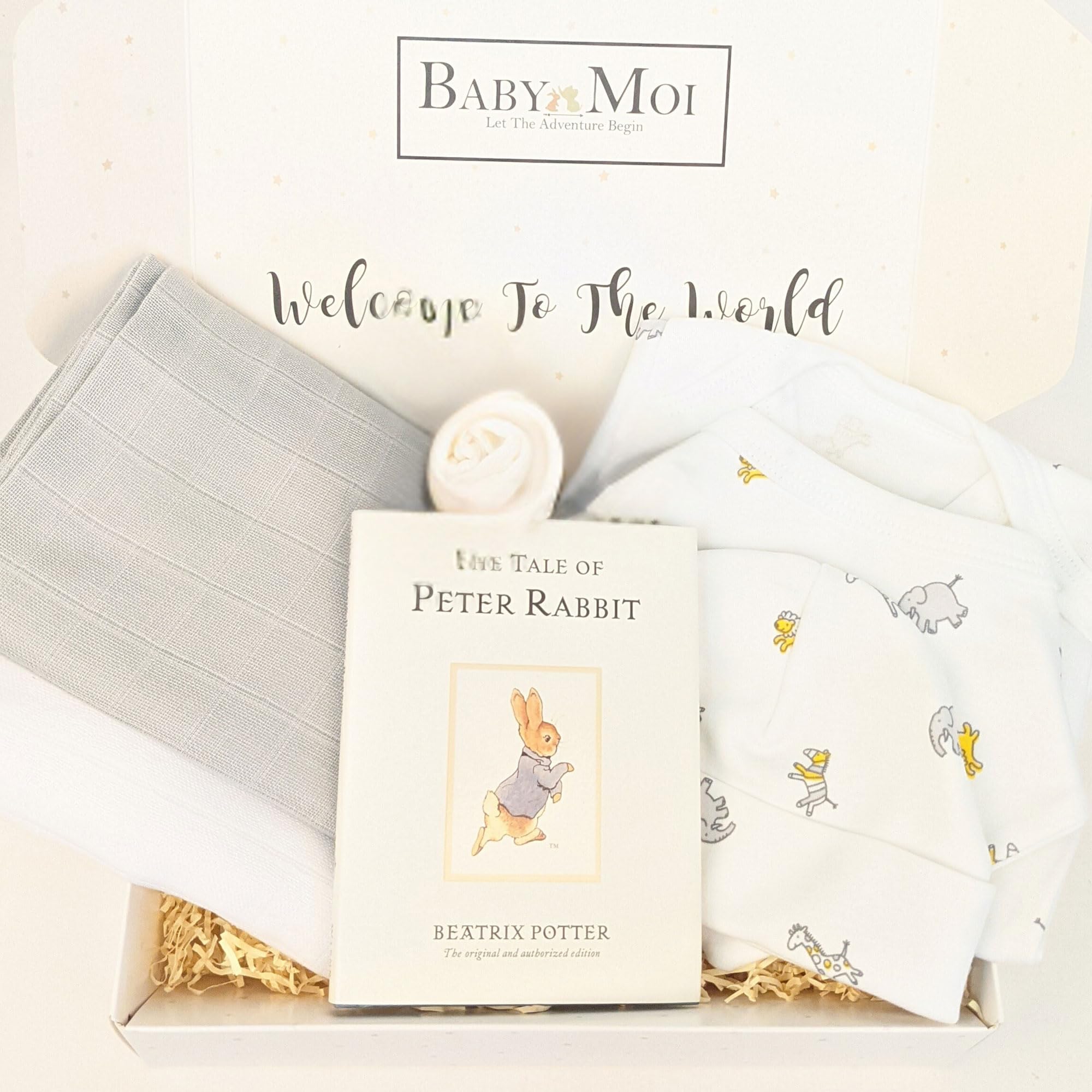 New Baby Gift Set Unisex Essential Gift Baby Clothes Baby Shower Present Peter Rabbit Gift Set Unisex, Baby Boy, Baby Girl