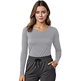 NY Threads Womens Under Scrub Slim Fit Long Sleeve T-Shirt Underscrub Comfort Tee