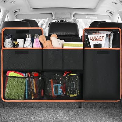 URAQT Car Boot Organiser 100x45cm Waterproof Seat Back Protectors