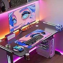 Nasdalgias Anime Girl Loving Eye Desk Mat Desk Mat