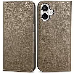 SHIELDON Wallet Case Phone Case for iPhone 16 Plus