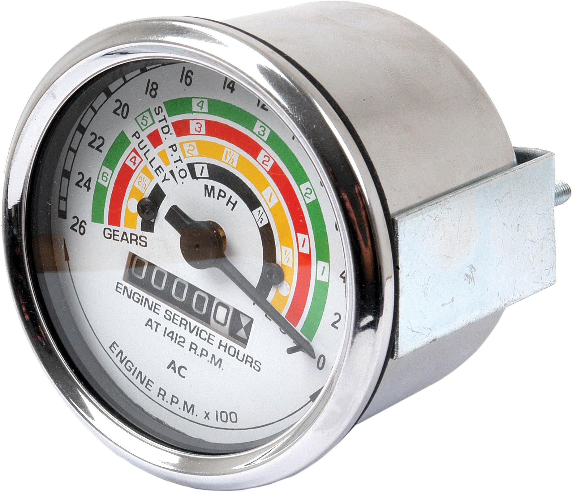 Compatible with Fordson Gauge, TRACTORMETER, DEXTA, 957E17360A S.66929 Dexta, Super Dexta 957E17360A