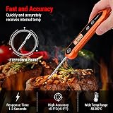 ThermoPro TP03H Meat Thermometer IPX6 Waterproof Foldable Probe LCD Backlight view 2