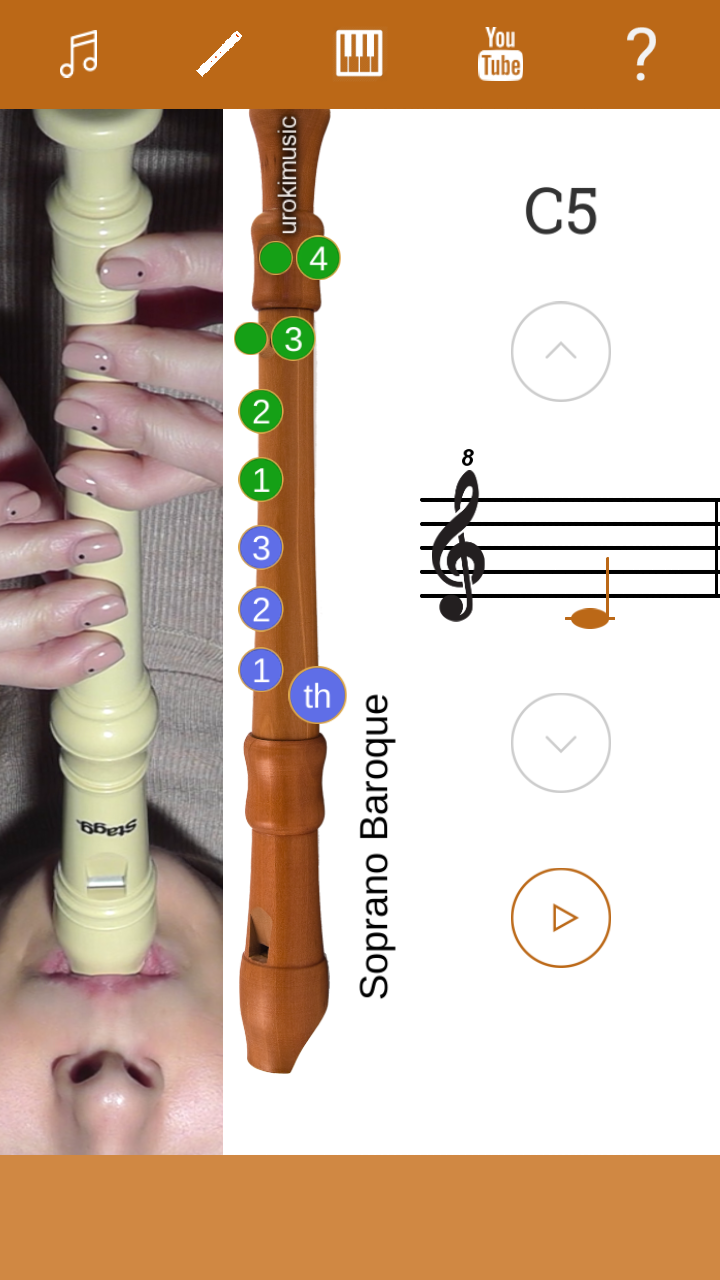 2D Recorder Fingering Chart How To Play RecorderAmazon.co.uk