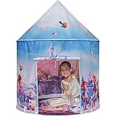 LimitlessFunN Frozen Ice Castle Pop Up Kids Play Tent | Includes Star Lights & Carrying Case |, Children Indoor Playhouse for Girls, Toddlers, 41" D x 41" W x 53" H, Blue