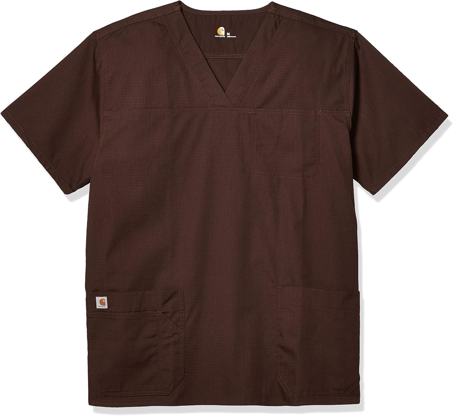Carhartt Mens Men's Ripstop Multi Pocket Scrub Top Medical Scrubs Shirt
