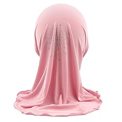Cogongrass Girls Kids Muslim Hijab Islamic Scarf