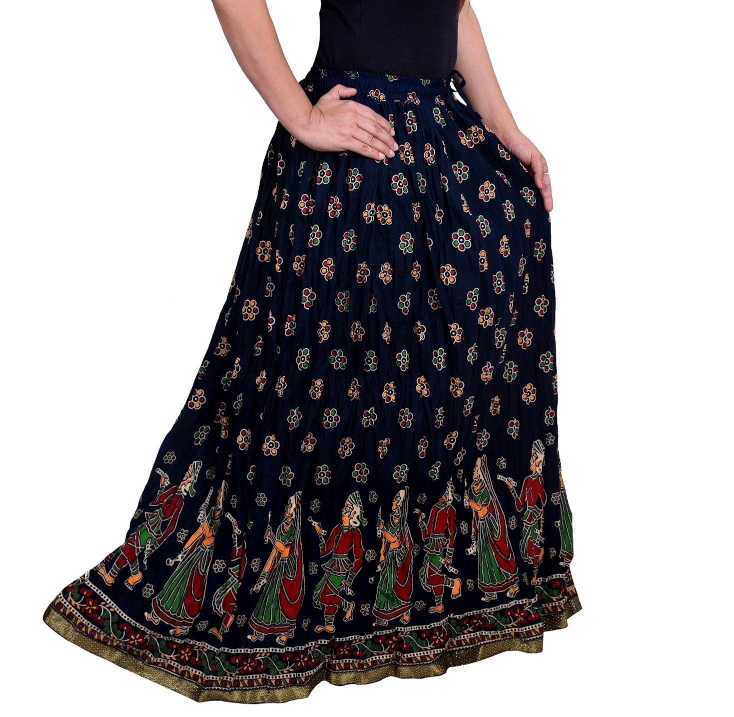 decot paradise women's a-line skirt (dl3139_black_free size)