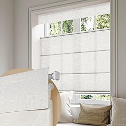 Boolegon No Drill Cordless Roman Shades for