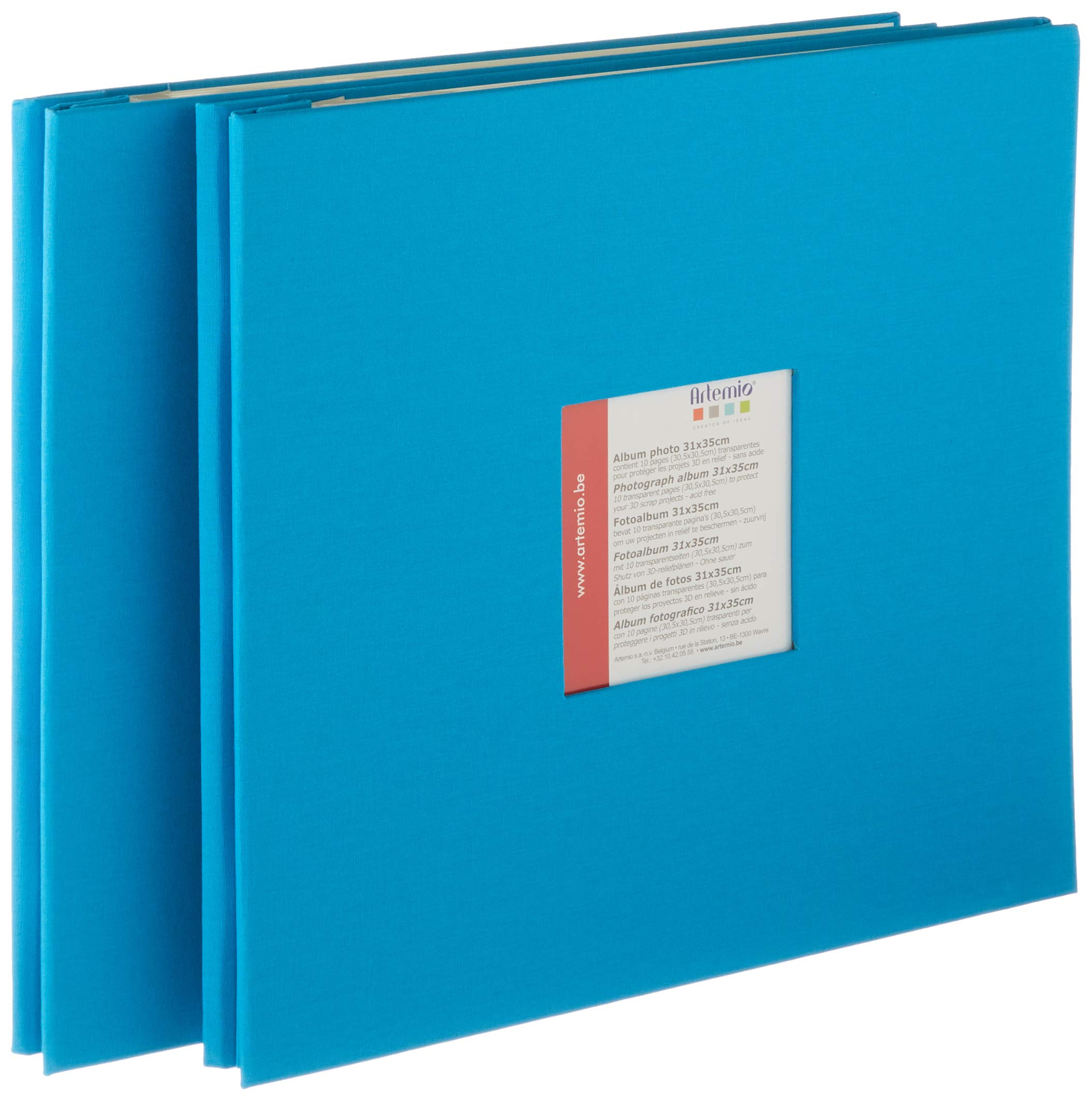 Artemio 31 x 35 cm ScrapBooking Album, Turquoise,Blue