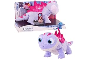 Disney Frozen 2 Walk & Glow Bruni The Salamander, Lights and Sounds Stuffed Animal, Officially Licensed Kids Toys for Ages 3 Up by Just Play