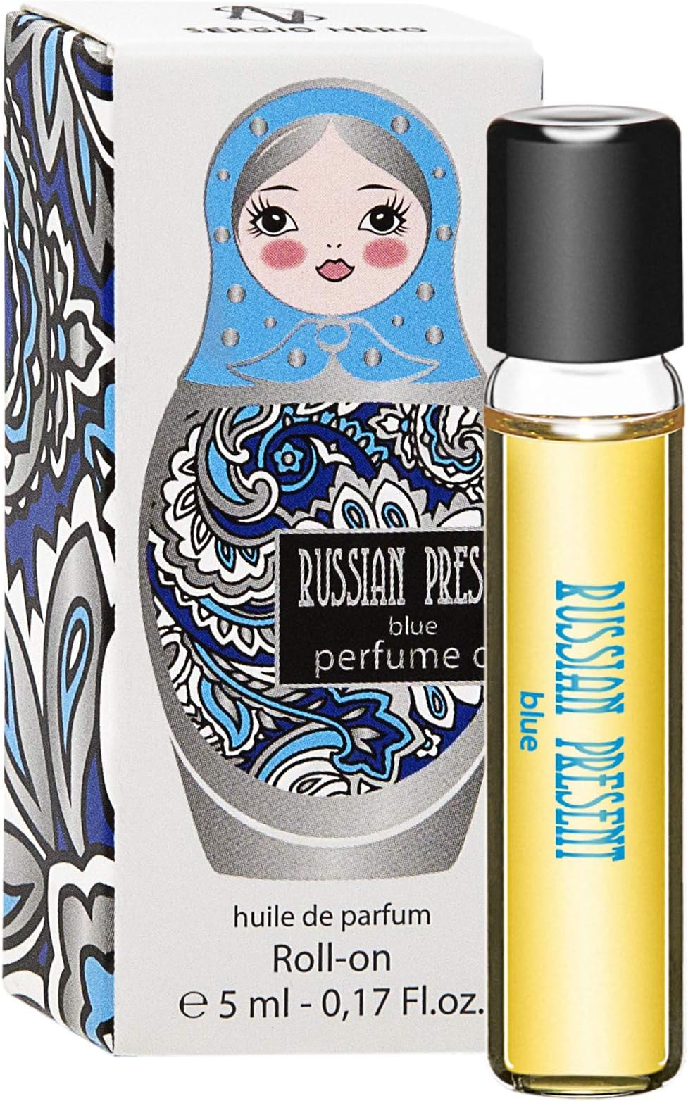 Russian Present Blue Perfume Oil for Women - 5 ml Miniature Rollerball – Perfume as Makeup