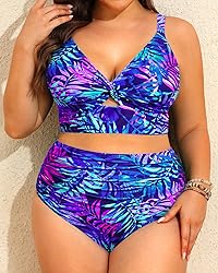 Daci Plus Size Two Piece Swimsuits - Women High