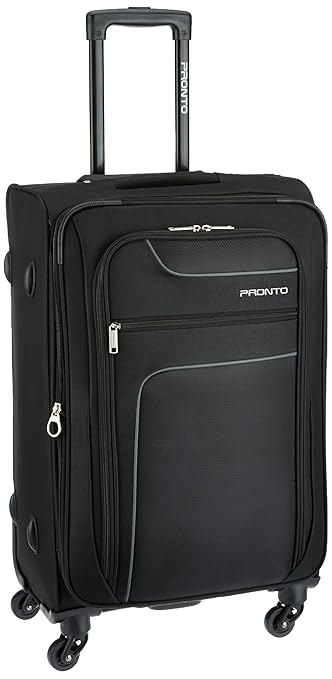 Pronto New Yorker Polyester 68 cms Black Softsided Suitcase (6499 - BK)