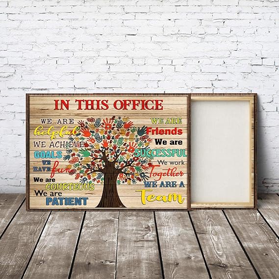 Amazon.com: In This Office Human Resource Gallery Wrapped Canvas Prints