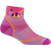 Darn Tough Jr. Quest 1/4 Lightweight with Cushion Sock (Style 3041) - | 47% Merino Wool, True Seamless Toe, keeps feet dry, all-weather, cushion underfoot, pairs with hiking boots, Vermont USA