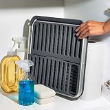 OXO Good Grips Aluminium Fold Flat Dish Rack view 8
