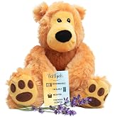Warm Pals Bear Hugs, Microwavable Weighted Plush, Heated for Warmth | Cute, Soft, Cozy Toy for Adults, Children, Boys, and Girls