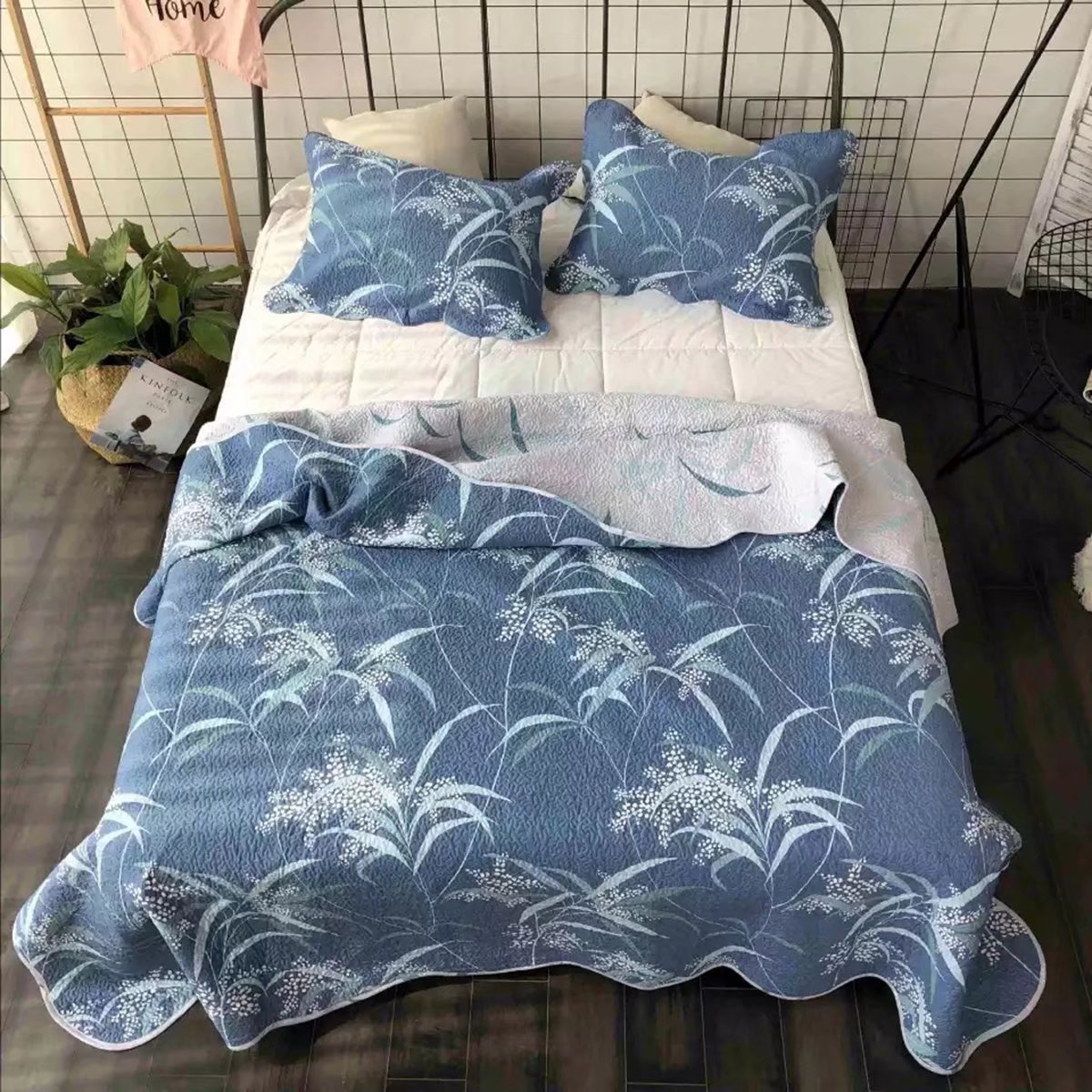 低価格 綿 無地 キルティング ベッドキルト マルチカバー 北欧 高級