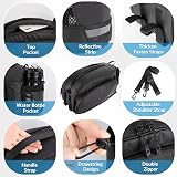 Eyein 12L Waterproof Bike Rear Rack Bag with Reflective Panel and Bottle Holder view 5