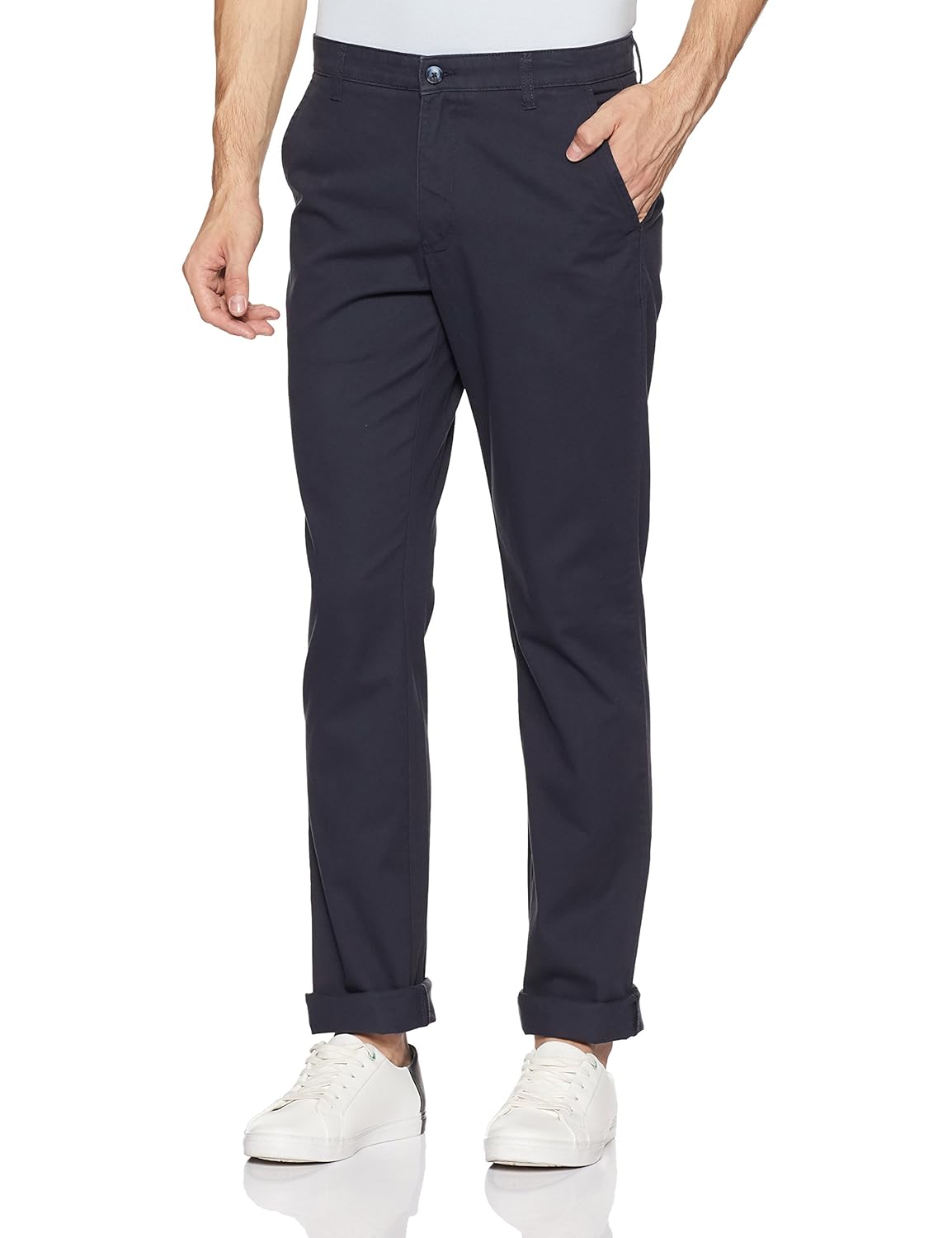 parx men's slim fit casual trousers