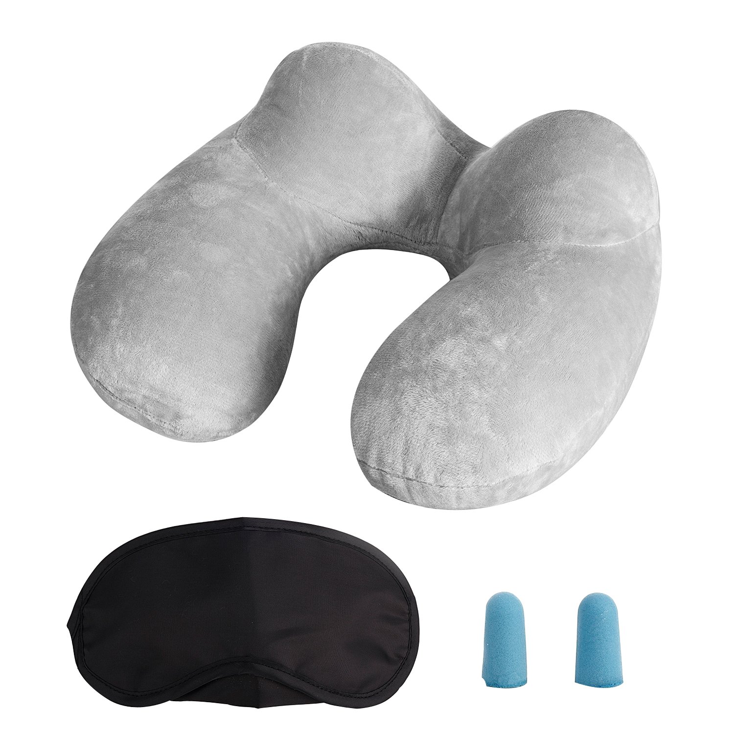 LUZWAY Almohadas de Viaje Gris