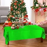 ELECLAND Green Plastic Tablecloth 137 x 274 cm Rectangular Foil view 7