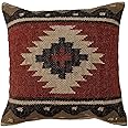 Trade Star Kilim Pillow Cover Wool Jute Cushion Case for Home Decor Decorative Rug Cushion Cover Modern Square Pillow Case Authentic Handwoven 18X18 Inches Fall Decor Cushion Cover (Pattern 2)