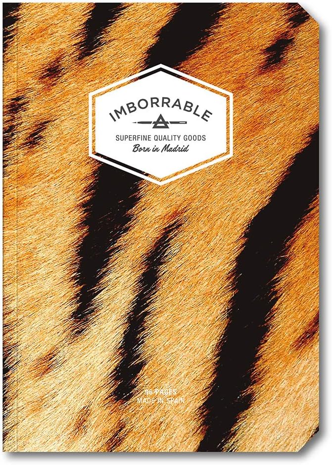 Imborrable – A5 Notebook, 96 Pages, Dotted Grid Paper, Tiger, 14.8 x 21 cm