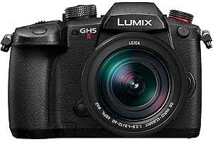 Panasonic LUMIX GH5M2, 20.3MP Mirrorless Micro Four Thirds Camera with Live Streaming, 4K 4:2:2 10-Bit Video, 5-Axis Image Stabilizer, 12-60mm F2.8-4.0 Leica Lens DC-GH5M2LK Black