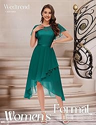 Wedtrend Women's Formal Dress Ruffle Cocktail Party