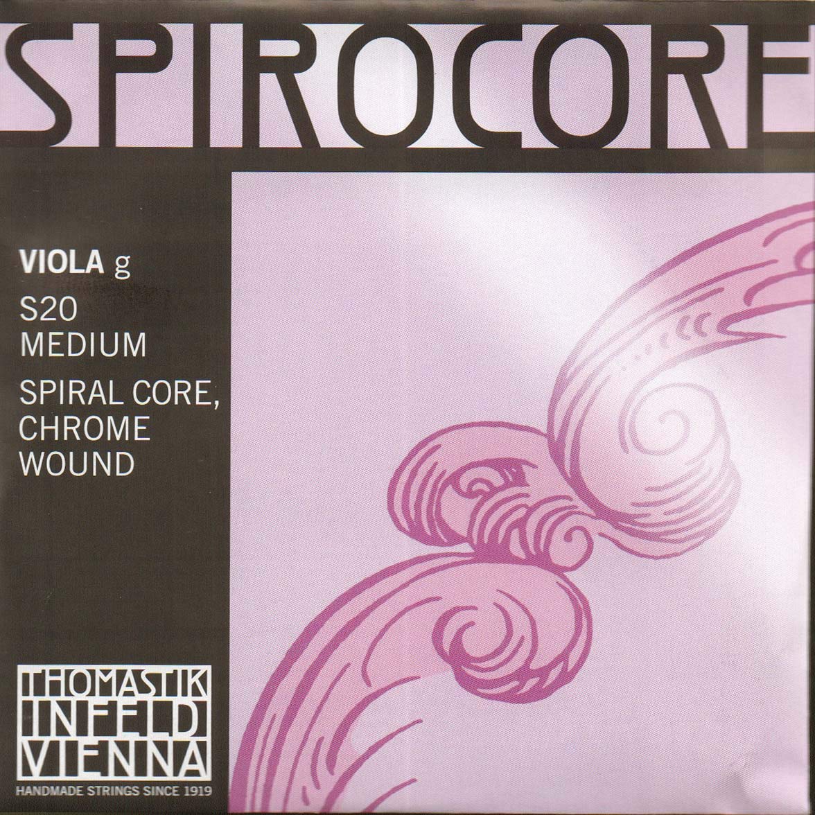 Thomastik single string for viola 4/4 Spirocore - G string spiral core wound with chrome steel, medium