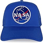 Armycrew XXL Oversize NASA Meatball Logo Patch Mesh Back Trucker Baseball Cap