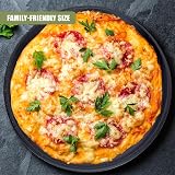 GEEZY Large Non-Stick Pizza Baking Tray 32cm Set of 2 Carbon Steel Perforated view 3