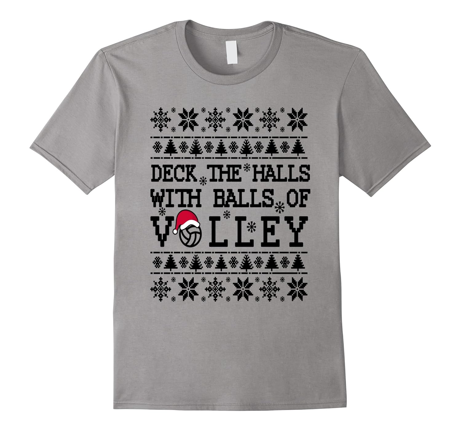 Volleyball Christmas Shirts - Deck The Halls Volleyballs-ANZ