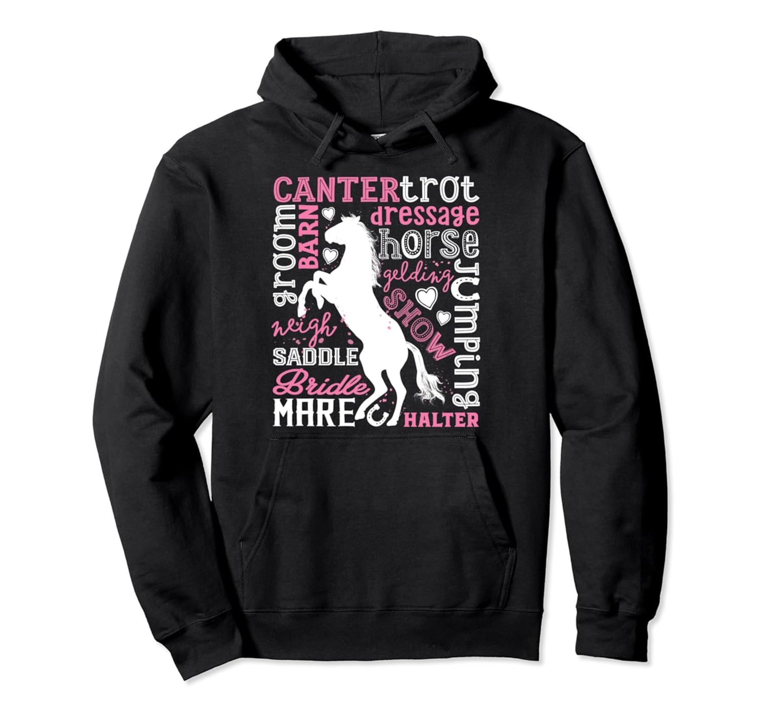 girls horse hoodie