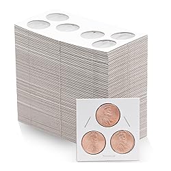 50 3-Hole Penny 2x2 Premium Cardboard Coin Flips