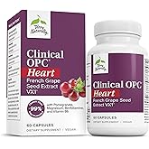 Terry Naturally Clinical OPC Heart - Heart Health Supplement with Magnesium, Vitamin B6, Grape Seed Extract - Dietary Supplement for Artery Health & Circulation - 60 Capsules