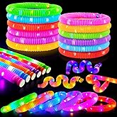 Glow Sticks Party Favors for Kids 12 PCS-Glow in Dark Party Supplies for Toddlers,Light Up Neon Necklace Bracelet Accessories Decorations for Boys Girls,Fun for Easter Basket Birthday Dance Camp Care