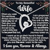 Husband To Wife Necklace Present Forever Love Jewelry Gift to My Hot Wife for Annivrsary